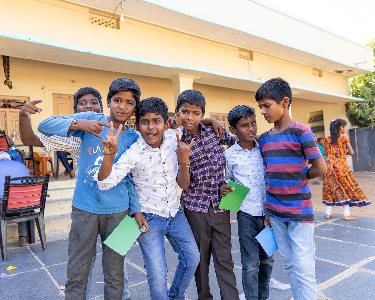 Boys at one of our children's homes in South Asia